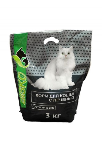 BISKO для взрослых кошек с печенью 3 кг